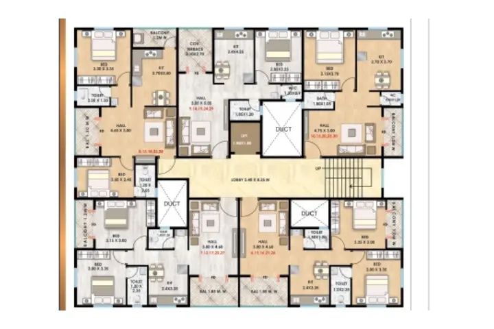 2BHK project plan in Varad Associates